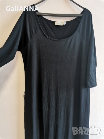 СТРАХОТНА ДЪЛГА ЧЕРНА РОКЛЯ РАЗМЕР 2XL, снимка 3 - Рокли - 36075169