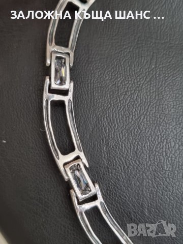 Дамско колие с кристали 925 проба , снимка 5 - Колиета, медальони, синджири - 41583575