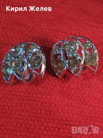 СРЕБРИСТИ КРАСИВИ ОБЕЦИ с КРИСТАЛИ 17563