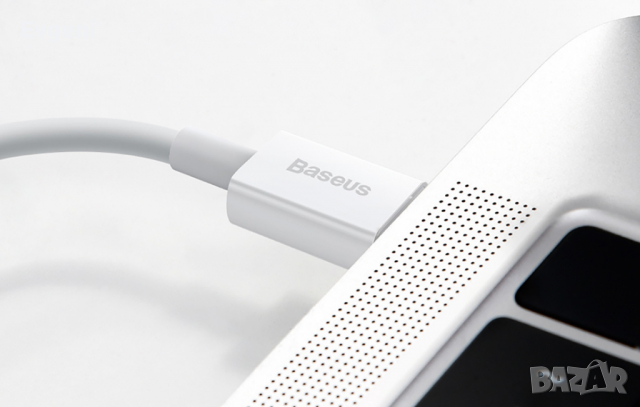 Кабел Baseus,USB-C, Lightning Cable PD, 20W, 1.5m, бял, снимка 4 - USB кабели - 36336998
