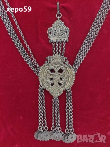 Огромен стар сребърен накит в отлично състояние , 3 900 лв, снимка 15 - Антикварни и старинни предмети - 52272913