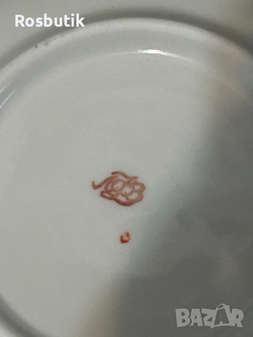 4 броя Старинни порцеланови съветски чинии ЛФЗ , снимка 4 - Антикварни и старинни предмети - 53455370