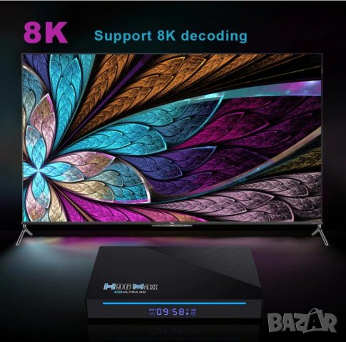 H96MAX UltraHD 3D 8K H.265 MaliG52 RK3566 4GBRAM Android 11 HDR10 TV Box Мултимедиен Плеър ТВ Бокс, снимка 5 - Плейъри, домашно кино, прожектори - 41373322