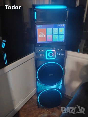 КАРАОКЕ КОЛОНА с тъчскрийн, Wifi връзка, 15.4-инчов екран , снимка 2 - Караоке - 52935452