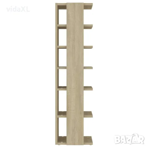 vidaXL Шкаф за обувки, дъб сонома, 27,5x27x102 см, инженерно дърво, снимка 5 - Шкафове - 56147845