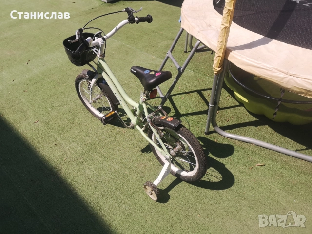 Детски велосипед Makani 16” кошничка и помощни колелета, снимка 7 - Велосипеди - 52773891