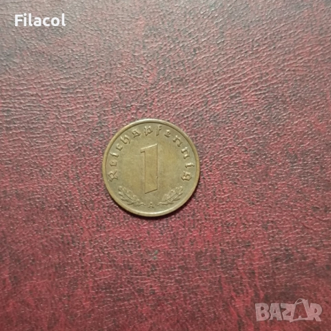 Германия Райх 1 пфениг 1939 МД 'A' - Берлин