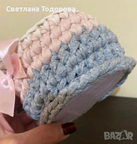 Плетени кутии и панерчета, снимка 10 - Декорация за дома - 53307041