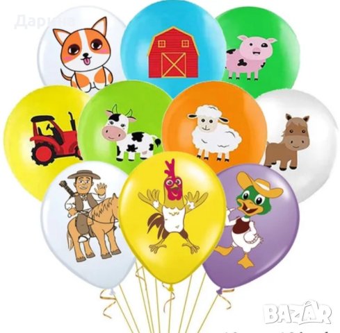 Парти сет Фермерски животни, снимка 2 - Други - 41857720