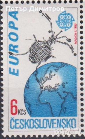 Чиста марка Европа СЕПТ 1989 от Чехословакия 1991