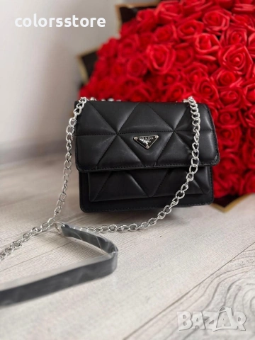 Луксозна Черна чанта код IM304, снимка 2 - Чанти - 36383938