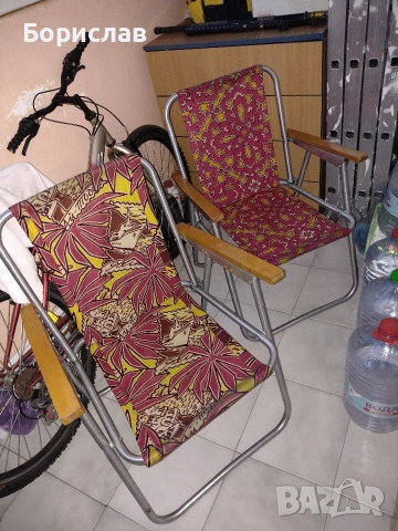 Сгъваем алуминиев къмпинг/плажен стол, снимка 3 - Градински мебели, декорация  - 53609307