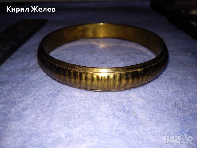 КРАСИВА и СТИЛНА ЗЛАТИСТА МЕСИНГОВА РЕТРО АРТ ГРИВНА МАЙСТОРСКА ИЗРАБОТКА 26607, снимка 10 - Антикварни и старинни предмети - 40832383