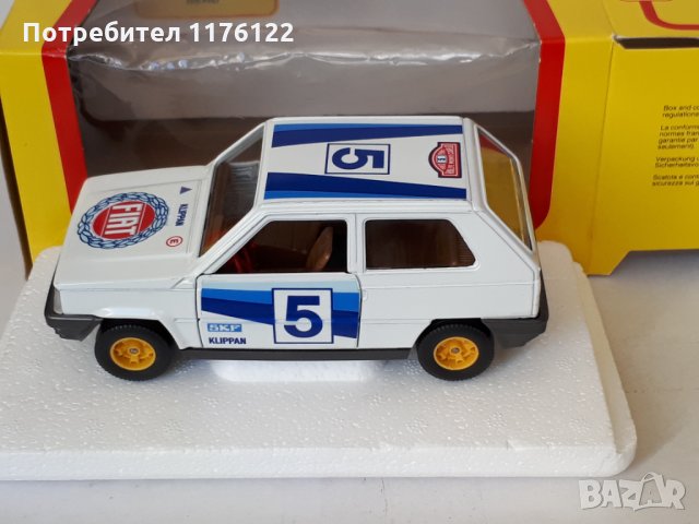 BBurago 1/27 Burago Fiat Panda Бураго Фиат Панда Rally Made In Italy Ново В Кутия, снимка 7 - Коли, камиони, мотори, писти - 35837767