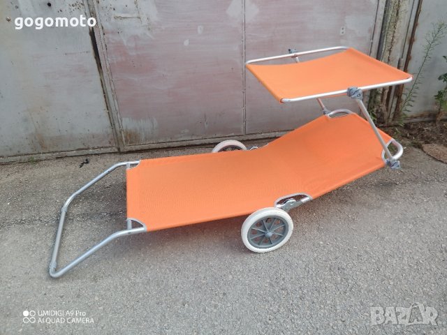 шезлонг на колела за плажа, сгъваем преносим стол за плаж на колела , снимка 16 - Къмпинг мебели - 41946951
