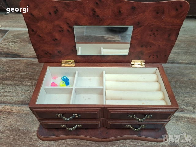 дървена кутия за бижута 26/2, снимка 2 - Декорация за дома - 51829013