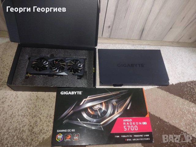 Продавам перфектна видеокарта Gigabyte RX 5700 8gb