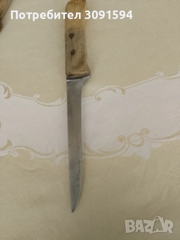 СТАР КОВАН КАСАПСКИ МЕСАРСКИ НОЖ за ОБЕЗКОСТЯВАНЕ ТРАНЖИРАНЕ , снимка 4 - Прибори за хранене, готвене и сервиране - 53605942