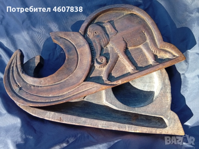 Кутийка резбована слончета 22-12 см, снимка 2 - Декорация за дома - 52262814