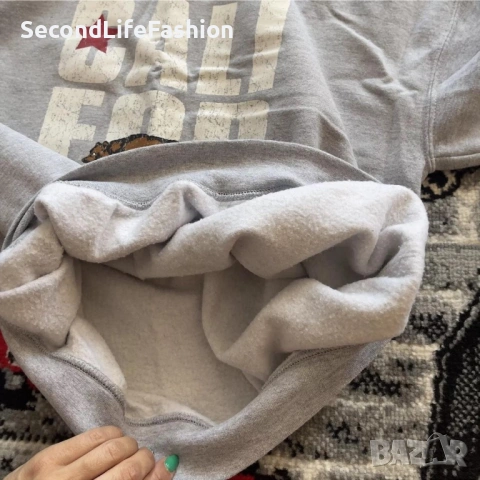 Мъжки суитшърт California сив размер М, снимка 6 - Суичъри - 53809427