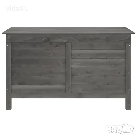 vidaXL Градинска ракла антрацит 99x49,5x58,5 см чам масив, снимка 4 - Ракли - 56147371