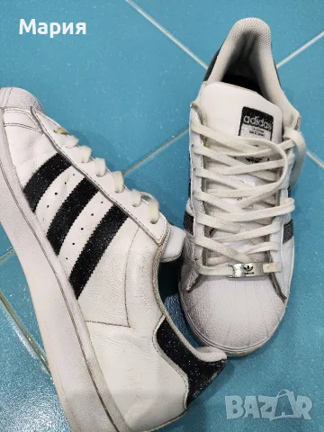Оригинални маратонки adidas Superstar x Swarovski (модел FX7480), 40 номер, снимка 7 - Маратонки - 55801099