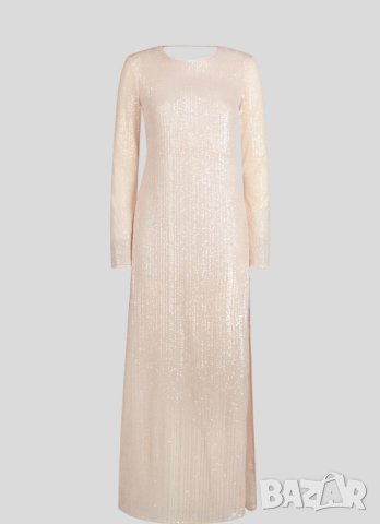 Нова PATRIZIA PEPE Long Dress with Pink Sequins Дълга Дамска Рокля It 42 (BG S размер), снимка 13 - Рокли - 42610703