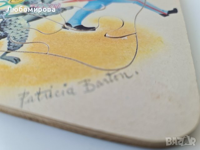Ретро пъзели на Patricia Bartоn/ дървени, снимка 3 - Колекции - 39535412