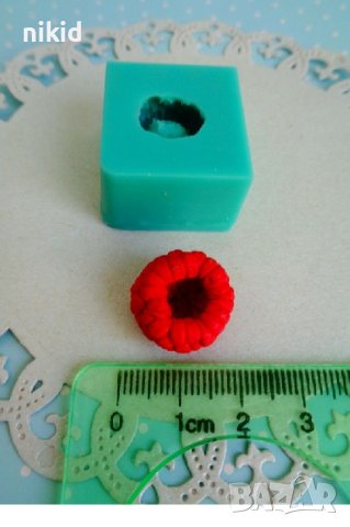 3d Малина с дупка малини силиконов молд форма фондан гипс шоколад 