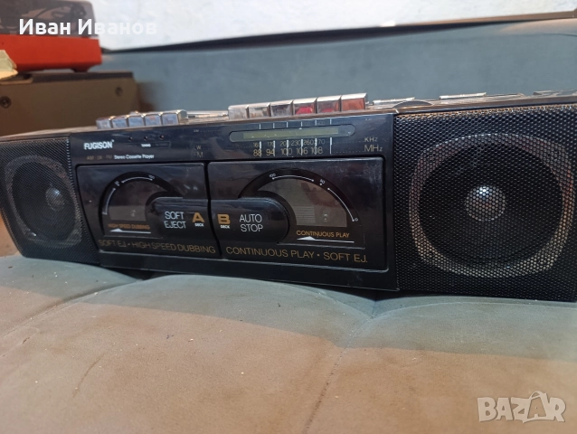 Ретро касетофон FUGISON MI-27 – двоен касетник, снимка 2 - Антикварни и старинни предмети - 52896415