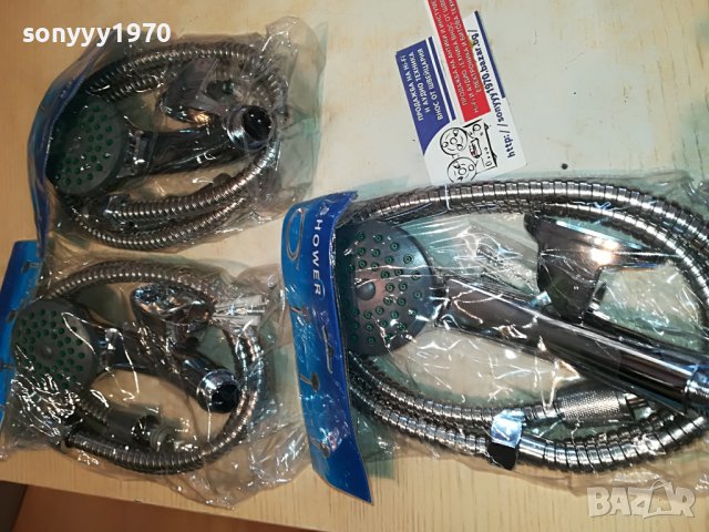 ДУШ НОВ КОМПЛЕКТ С ШЛАУХ И ДЪРЖАЧ С КРЕПЕЖИ 2903231213, снимка 6 - Душове - 40178206