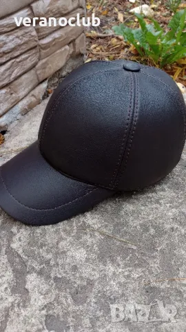 Луксозна кожена шапка с каракула XXL, снимка 3 - Шапки - 48176854