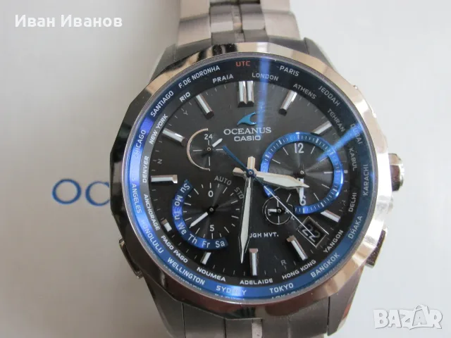CASIO OCW-S2400 OCEANUS MANTA TITANIUM MULTI BAND 6 10 BAR MADE IN JAPAN, снимка 5 - Мъжки - 56271943