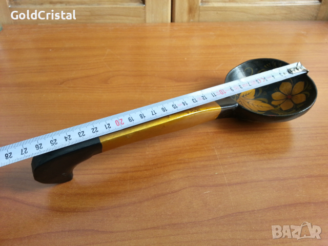 Руски дървен черпак лъжица, снимка 5 - Антикварни и старинни предмети - 36474127