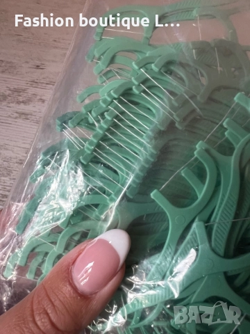 Нови 100 броя клечки за зъби с конец за зъби ❤️, снимка 2 - Други - 52412612