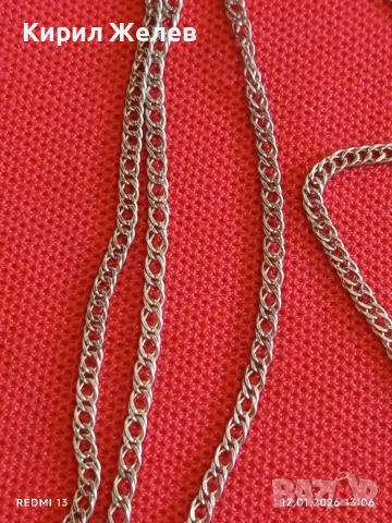 Сребърна верижка плетка тип ЖИТЕН КЛАС много красив стилен дизайн 52729, снимка 3 - Колиета, медальони, синджири - 53071898