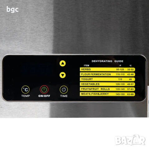 Професионален Дехидрататор 12 тави 800W 15л неръждаема стомана Дехидратор Хранителни цели неръждаем, снимка 4 - Друга електроника - 50471381