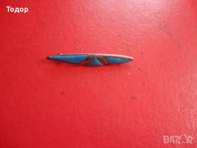 Страхотна сребърна брошка 925