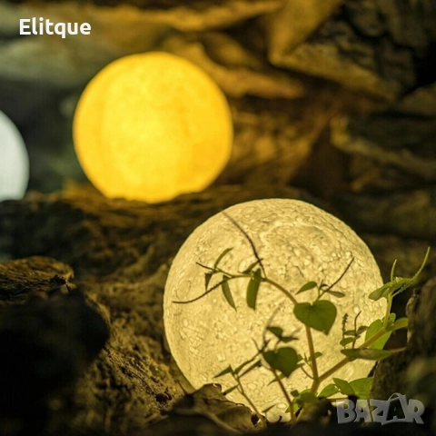 LED 3D лампа-луна с дистанционно управление TV848, снимка 2 - Лед осветление - 52863879