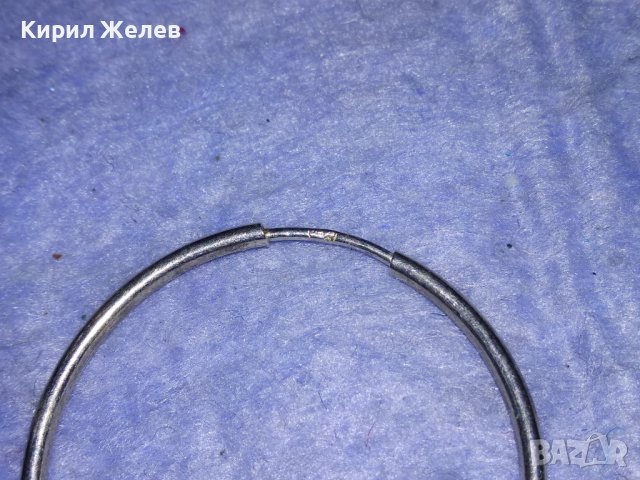 КЛАСИЧЕСКИ РЕТРО АРТ ОБЕЦИ ЕДНАТА СРЕБЪРНА СРЕБРО 925 ДРУГАТА е ПОСРЕБРЕНА БЛАГОРОДНА СТОМАНА 13905, снимка 9 - Обеци - 40921532
