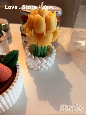 Свещи за подарък ръчна изработка сувенир , снимка 5 - Декорация за дома - 53614231