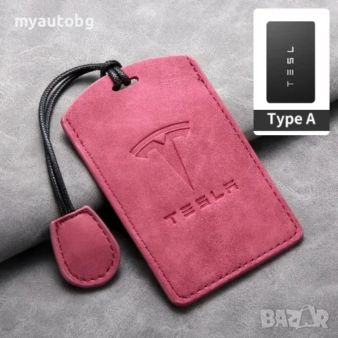 Кожен калъф за Tesla карта (Type A) – Model S 3 X Y – 4 цвята, снимка 4 - Аксесоари и консумативи - 55923574