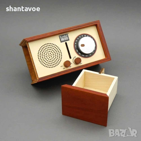 Ескейп кутия дървен пъзел Ретро радио, снимка 3 - Романтични подаръци - 53711901