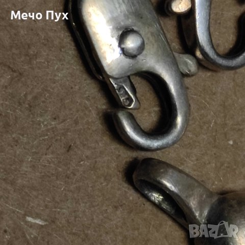 Сребърно двойно колие (187), снимка 10 - Колиета, медальони, синджири - 42392267