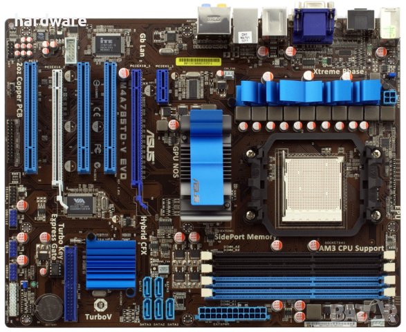 дънна платка motherboard asus m4a85td v evo socket сокет am3, снимка 1 - Дънни платки - 29767064