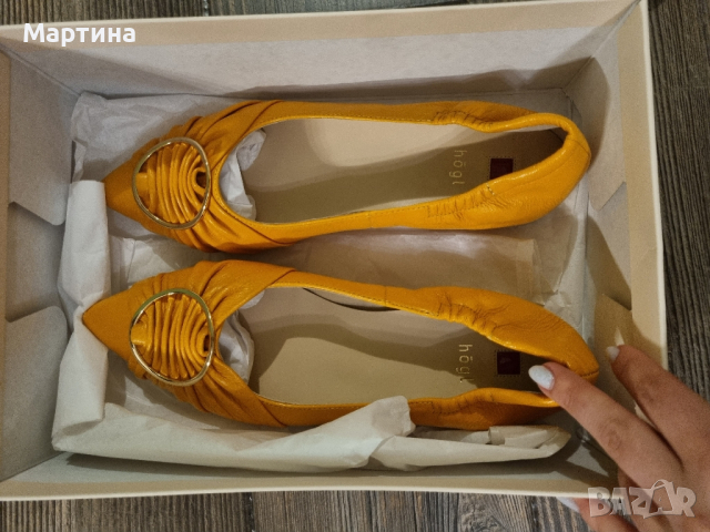 Дамски обувки естествена кожа hogl, снимка 4 - Дамски ежедневни обувки - 44509337