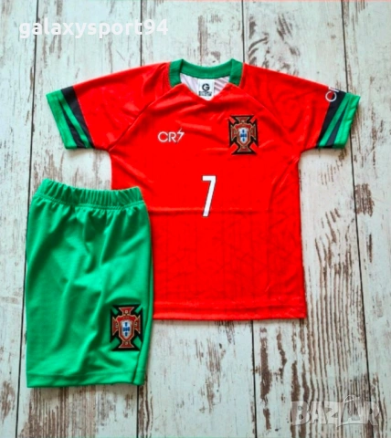 Детски Екип Ronaldo световно 2026г Роналдо Португалия с чорапи CR7 NEW, снимка 5 - Футбол - 53383352