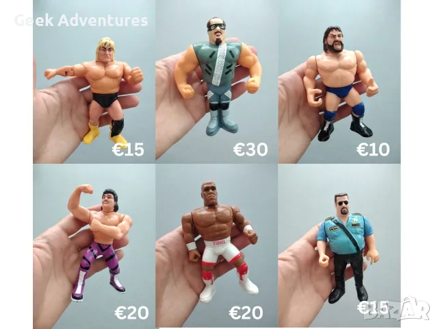 WWF/WWE Винтидж Кечисти Ретро 90те Екшън Фигурки Hulk Hogan Pro-Wrestling, снимка 6 - Колекции - 56258869