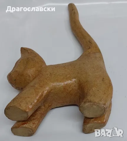 котки: КОТЕ КОТКА животно БРОНЗ МЕСИНГ метал фигура статуетка, папие маше, брошка, снимка 9 - Статуетки - 28882790