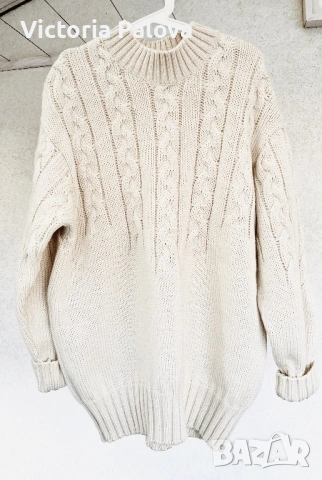 Зимен пуловер унисекс STEFANEL - автентичен италиански шик от чиста нова вълна, снимка 6 - Блузи с дълъг ръкав и пуловери - 53031084